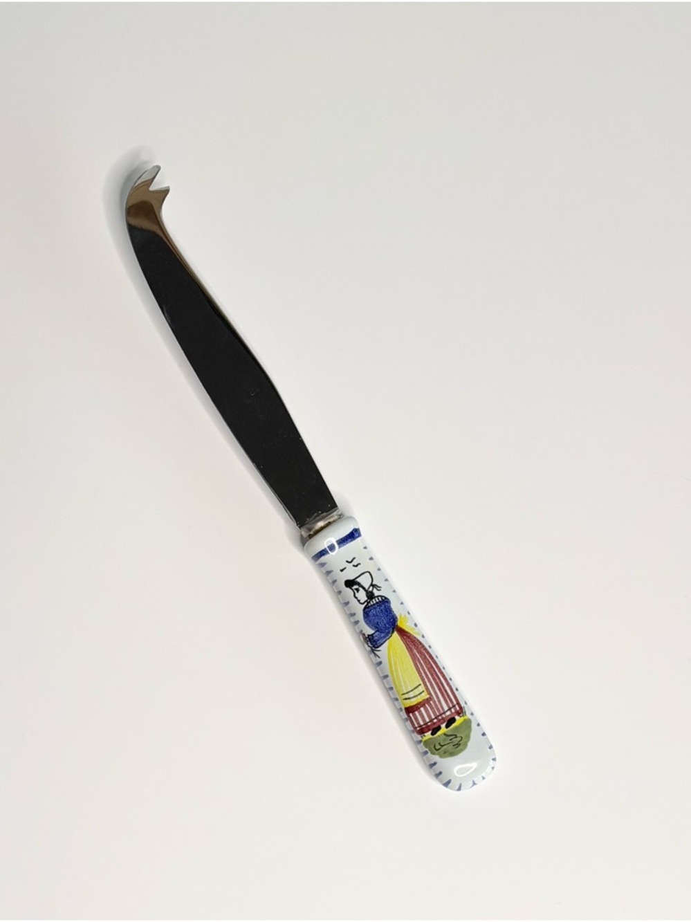 Henroit Quimper France Cheese Knife Breton Design